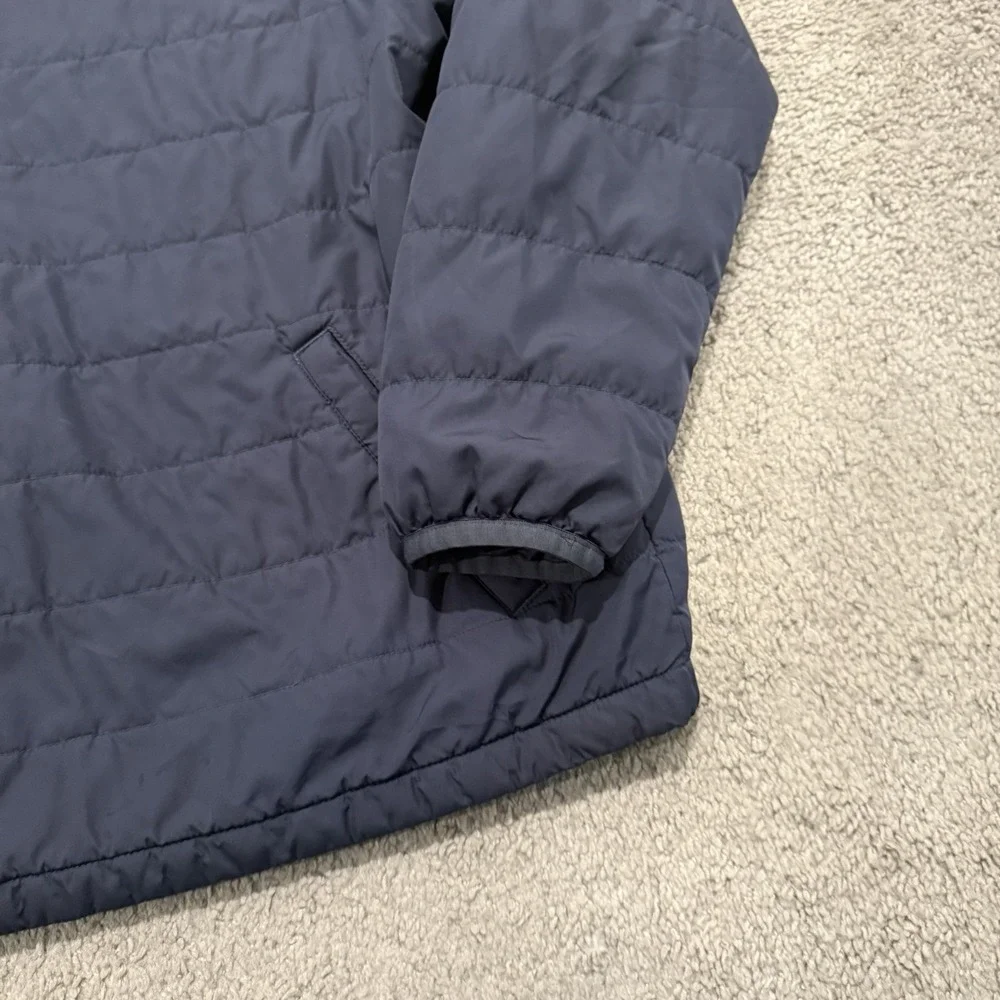 L.L Bean Men's Mountain Classic Puffer 1/4 Zip Pullover Jacket Navy XXL Outdoors - Picture 7 of 12